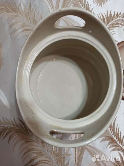 Горшок (кастрюля) керамический, термостойкий