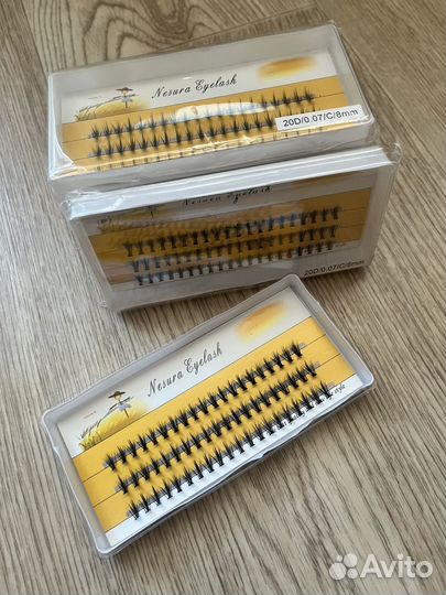 Накладные ресницы пучки