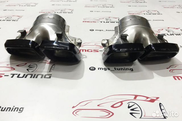 Насадки на выхлоп 63AMG на ML/GL Black