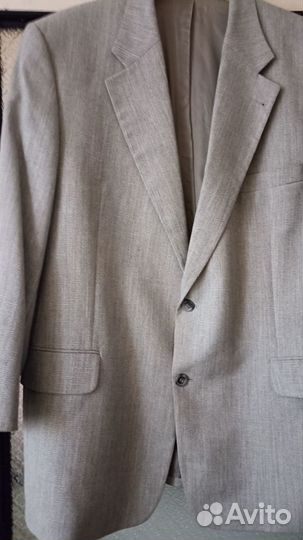 Пиджак мужской светло- серый 52 размер Canda
