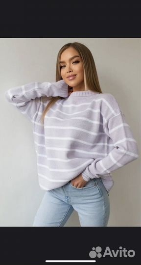 Свитшот женский оверсайз вязаный