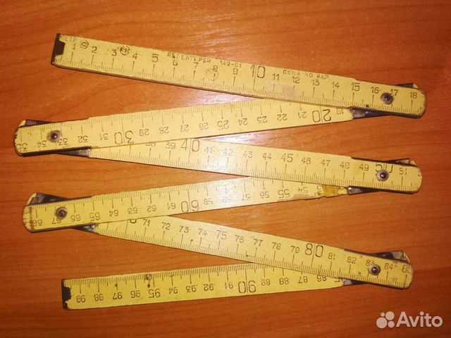 Метр деревянный складной СССР