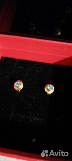 Серьги мед.золото