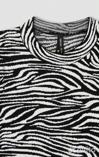 Платье с принтом зебра