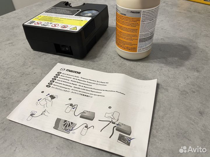 Японский компрессор Mazda + герметик для шин