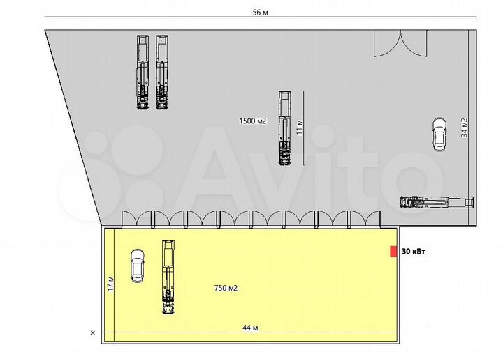 Производство, склад 200 м²