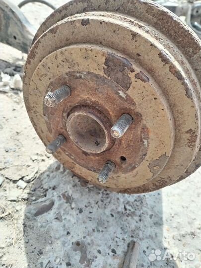 Задняя балка Рио 3 солярис1 глушитель