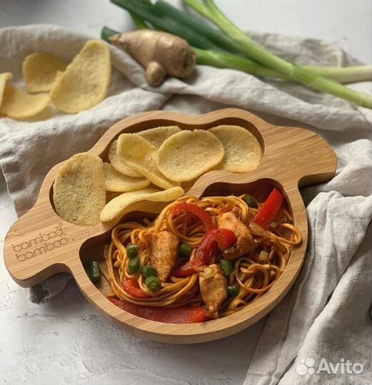 Деревянная посуда для мальчиков