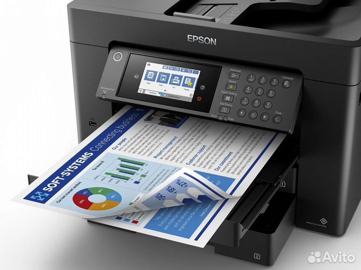 Мфу A3 Epson Workforce WF-7840dtwf новый