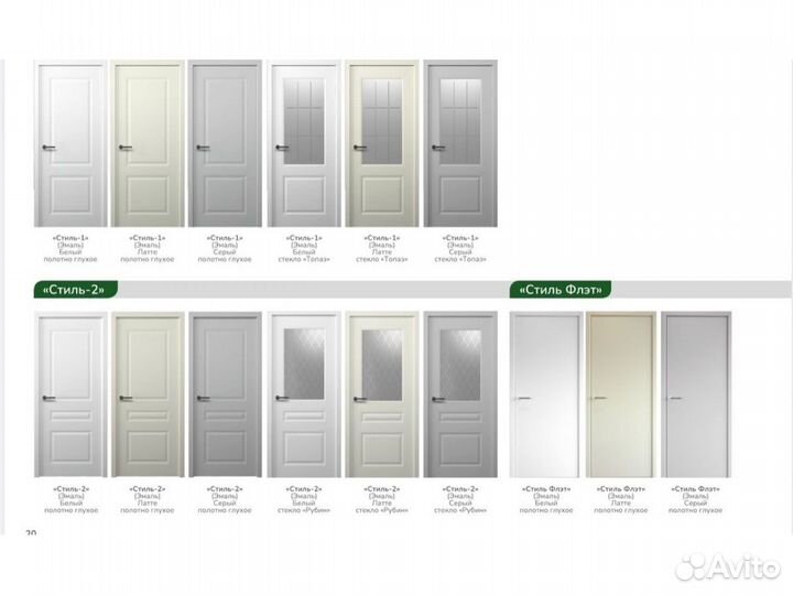 Межкомнатная дверь Эмаль