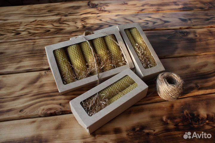 Свечи / Подарочные наборы / Свечи из вощины