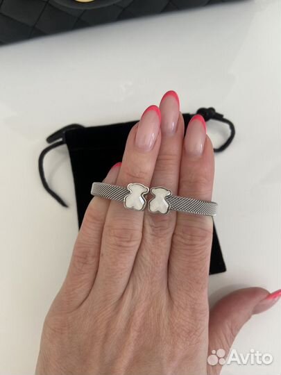 Tous браслет перламутр