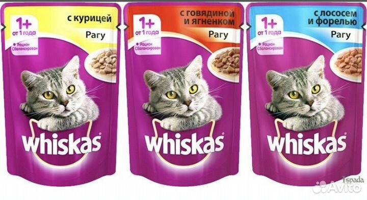 Влажный корм для кошек Whiskas