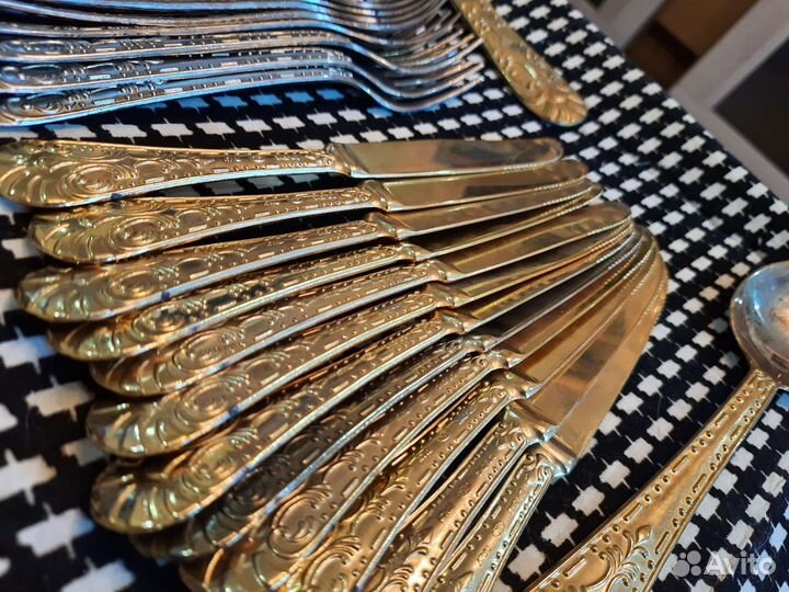 Набор столовых приборов LBL Italy E.P.Zinc 1970 г