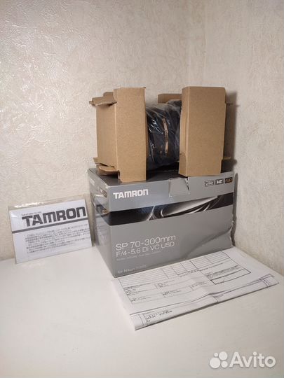 Объектив Tamron 70-300mm F/4-5.6 DI VC USD Nikon F