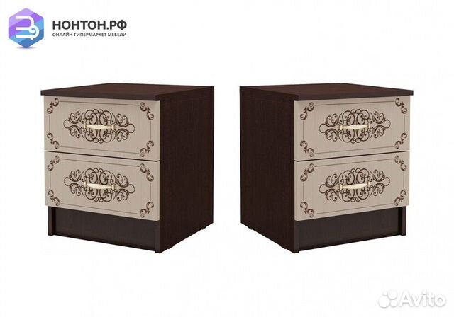 Комплект тумб Жасмин дуб беленый / венге