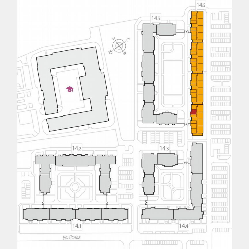 1-к. квартира, 42,3 м², 5/8 эт.