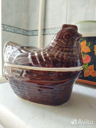 Жаровня керамическая СССР новая