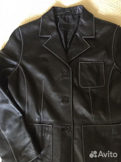 Пиджак женский кожа