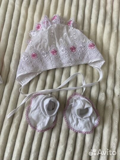 Комплект на выписку для девочки лето