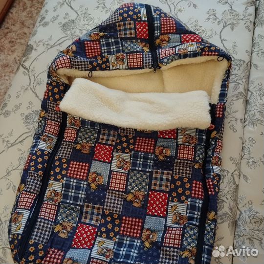 Зимний конверт в коляску