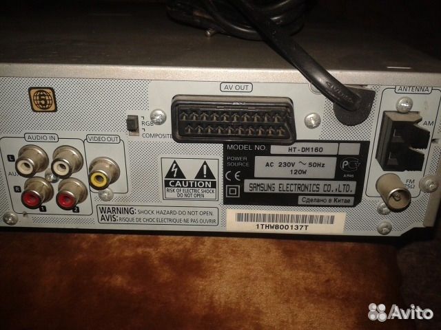 DVD - Домашний кинотеатр samsung HT-DM 160 на запч