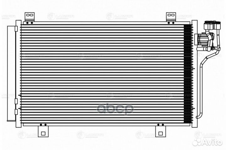 Радиатор кондиционера lrac251EP luzar