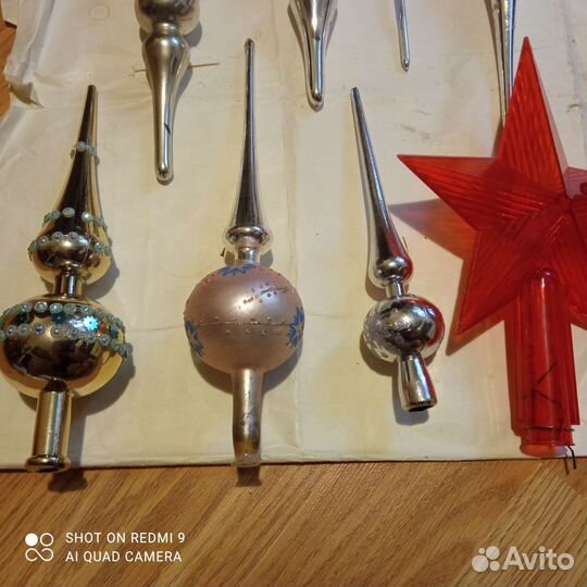 Елочные игрушки/навершие/вершина на елку, звезда