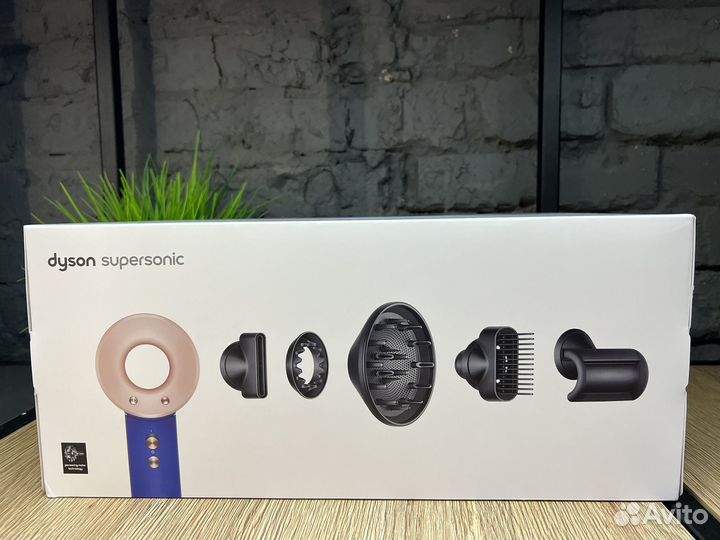 Фен Dyson supersonic hd07 blue/blush с кейсом