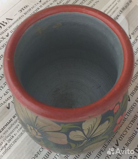 Ваза хохлома 50-е годы