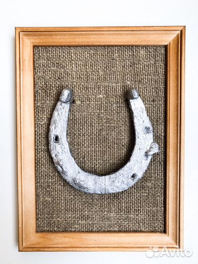 Подкова в рамке «На удачу»