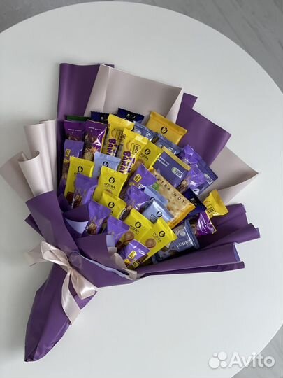 Сладкий подарок, букеты из конфет, сухофруктов