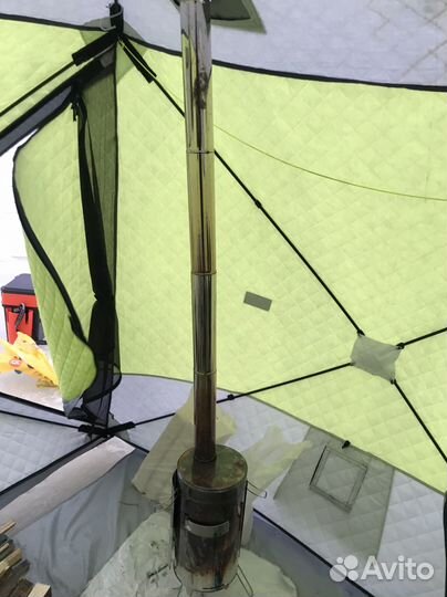 Печка для палатки пашехонка PS10 с экраном