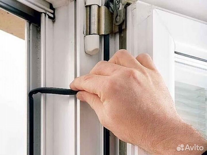 Ремонт окон, уплотнитель Veka RAL3948