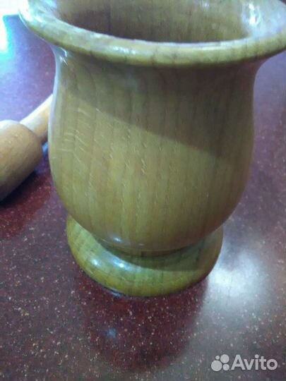 Ступка с пестиком.Дерево