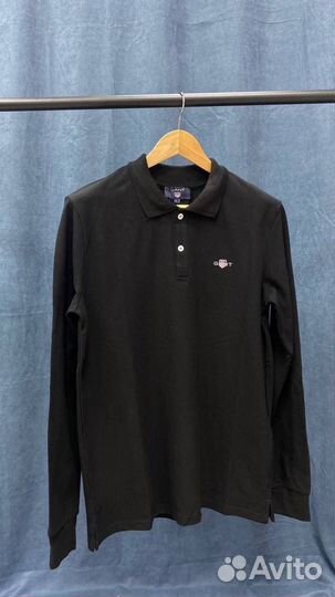 Футболка-поло с длинным рукавом