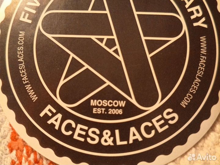 Редкий стикер на пятилетие фестиваля Faces&Laces