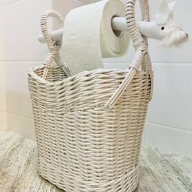 Корзина плетеная для туалетной бумаги