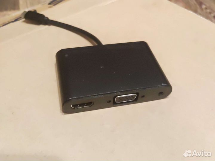 Переходник usb type c на hdmi, VGA, 3.5