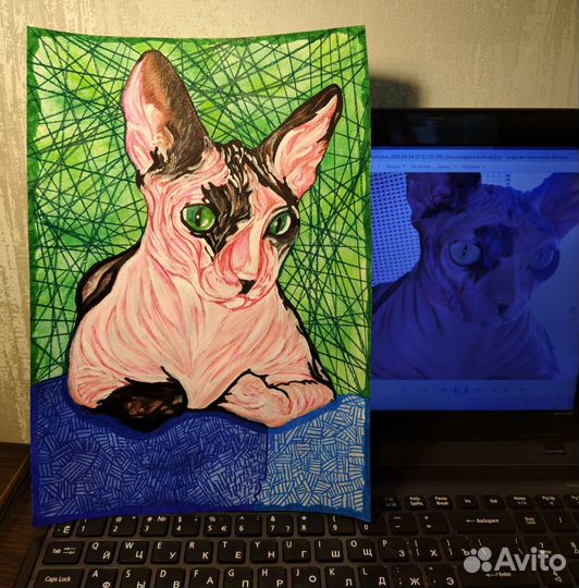 Портрет питомца по фото на заказ