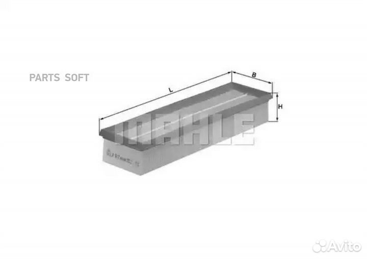 Mahle LX617 Фильтр воздушный mercedes mahle