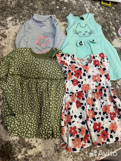 Детские фирменные вещи пакетом на девлчку 86 92