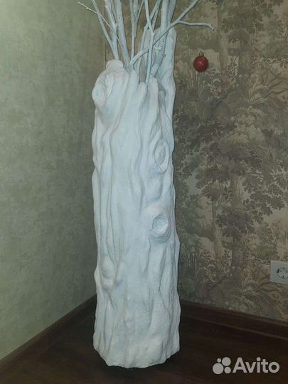 Ваза лепная имитация дерева