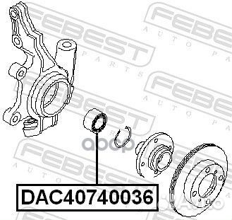 Подшипник ступицы mitsubishi lancer 03- 1.3-1.6