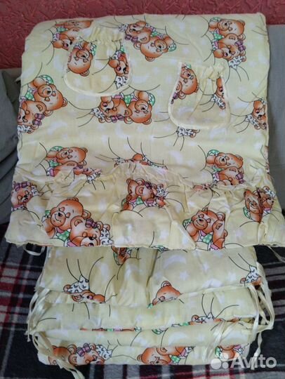 Комплект в кроватку с балдахином