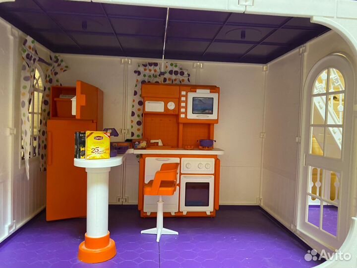 Домик кукольный огонек с мебелью