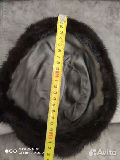 Шапка норковая женскаяя