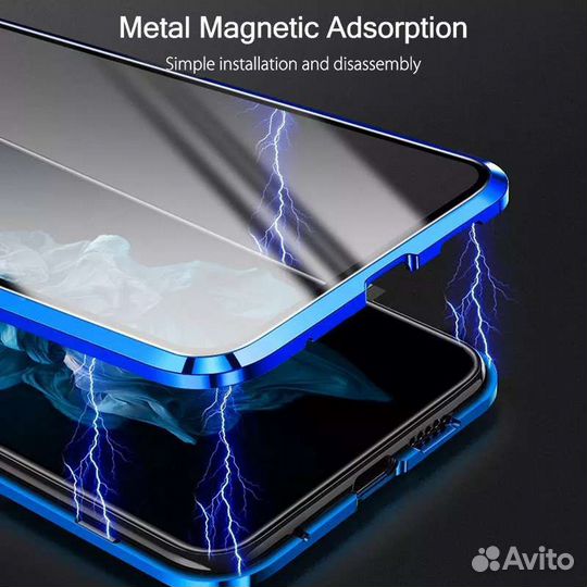 Магнитный чехол (металл) для Realme narzo 30 4g