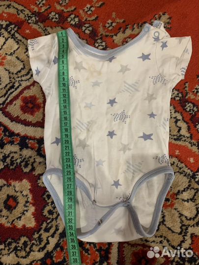 Боди с коротким рукавом 0-6 месяцев