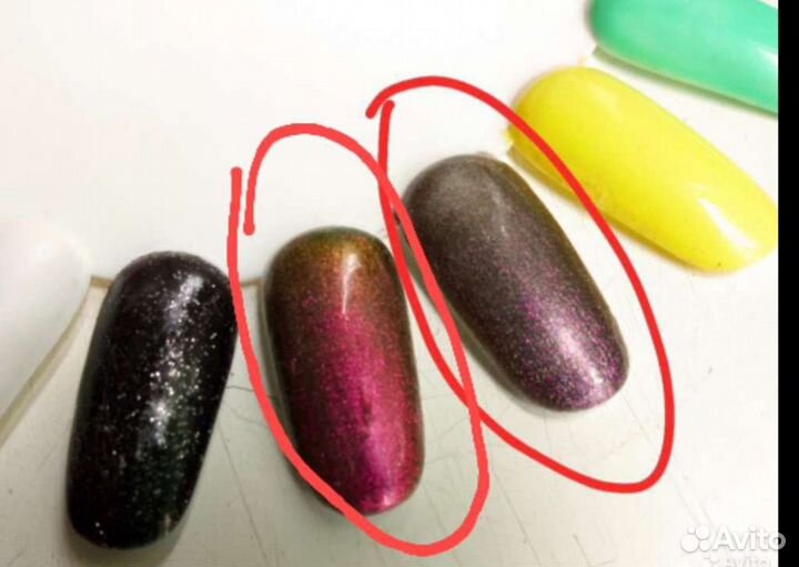 Гель лак кошачий глаз для маникюра